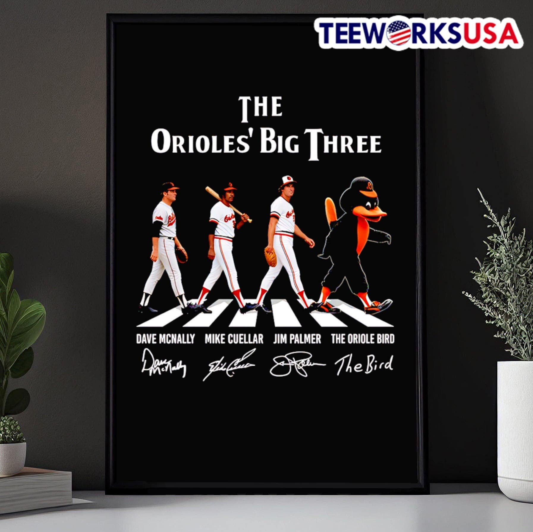The Orioles’ Big Three Dave Mcnally Mike Cuellar Jim Palmer The Oriole Bird Shirt