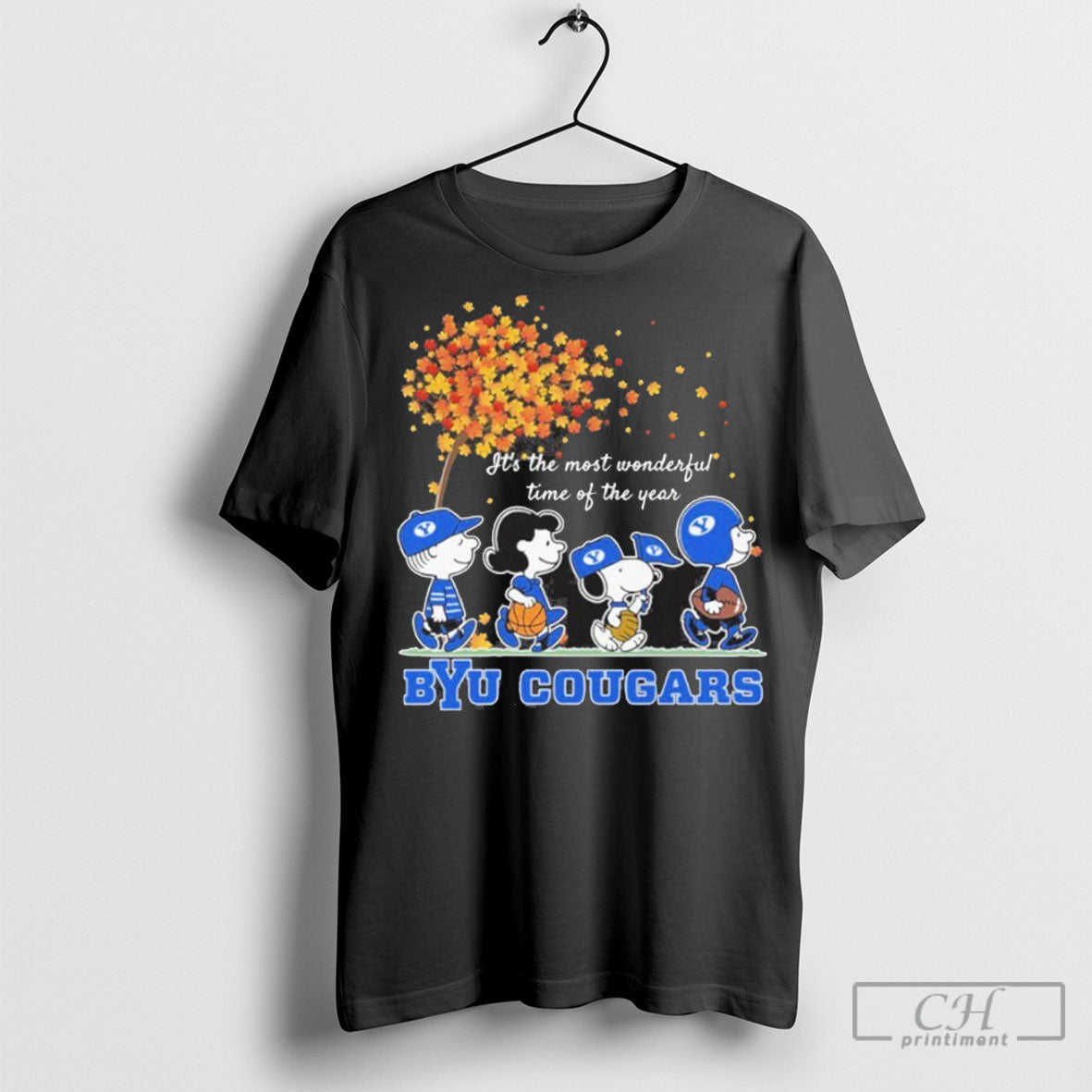 The Peanuts And Byu Cougars In The Fall 2025 T Shirt