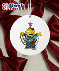 The Simpsons Ralph Wiggum Christmas lights Ralph pose Ornament