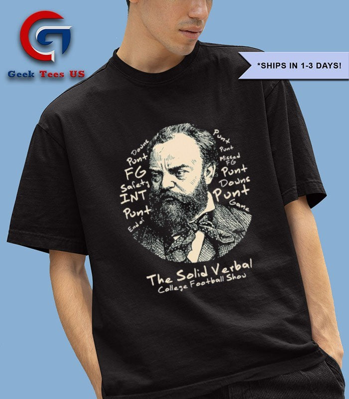 The solid verbal college football show shirt