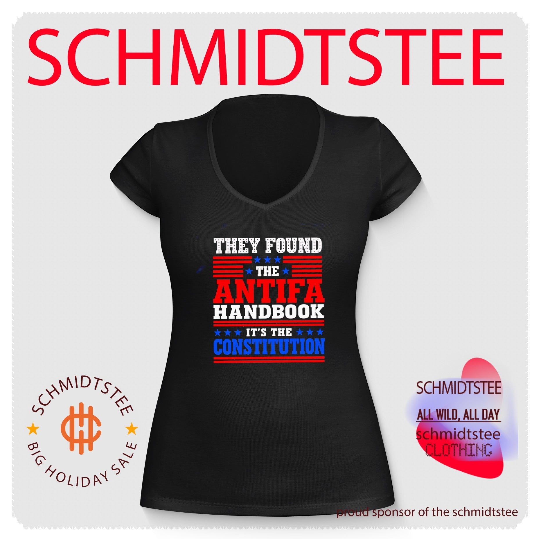 They found the antifa handbook it’s the constitution text shirt
