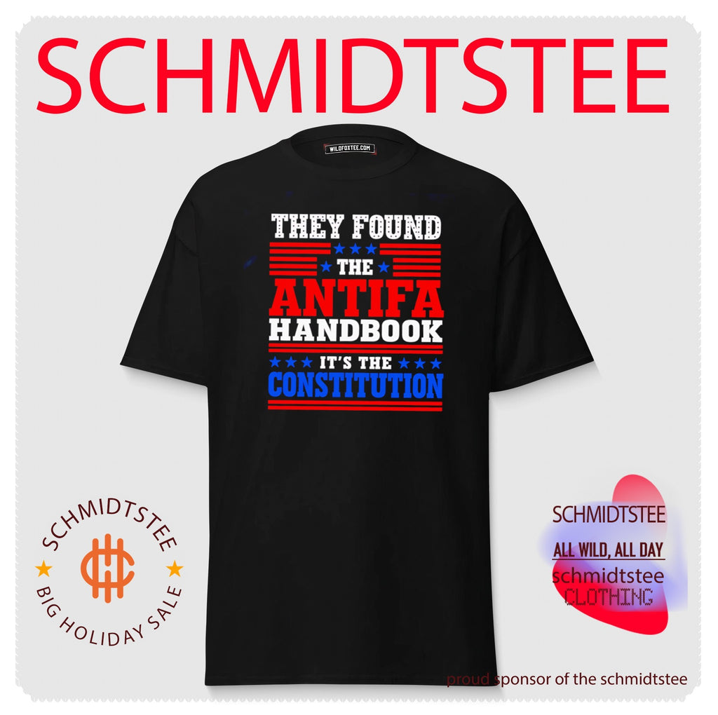 They found the antifa handbook it’s the constitution text shirt
