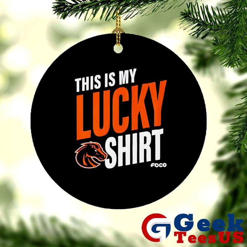 This is my lucky Boise State Broncos football shirt