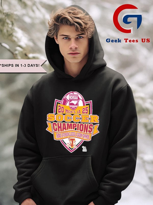 Thomas Jefferson Academy Gryphons NCHSAA Soccer Division Men’s 1A Champions T-shirt