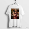 Top Angelina Jolie Wishes All Happy Christmas Circle T Shirt Sweater Hoodie, Sweatshirt | AU01DripNestTees.com