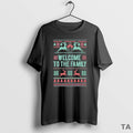 Top Brett Eldredge Wearing Welcome To The Family Christmas Ugly T Shirt Sweater Hoodie, Sweatshirt | AU01DripNestTees.com