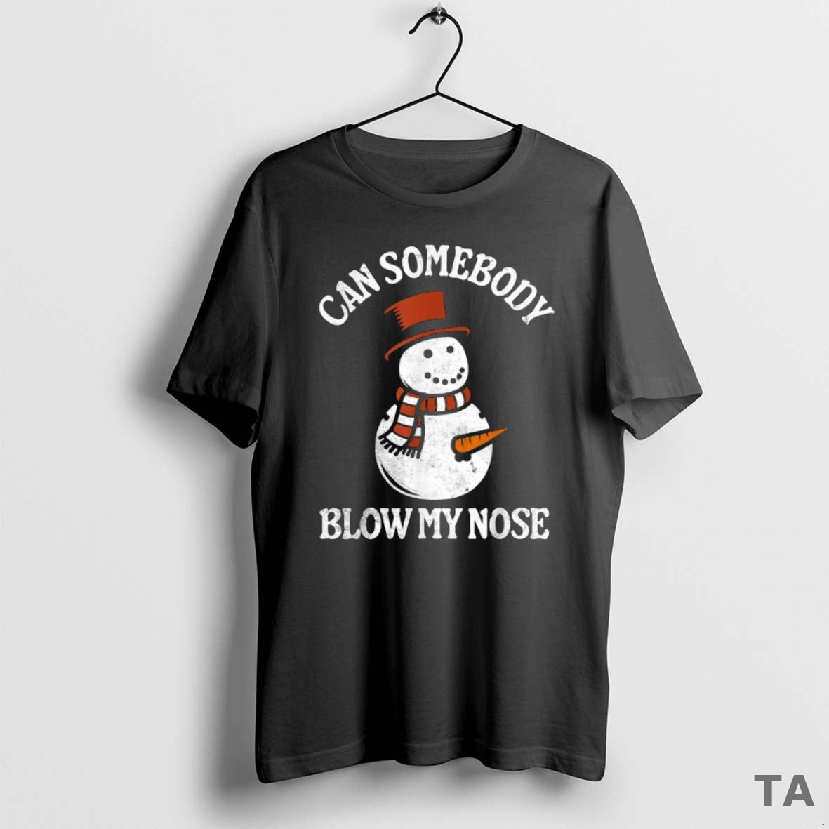 Top Can Somebody Blow My Nose Snowman Christmas T Shirt Sweater Hoodie, Sweatshirt | AU01DripNestTees.com