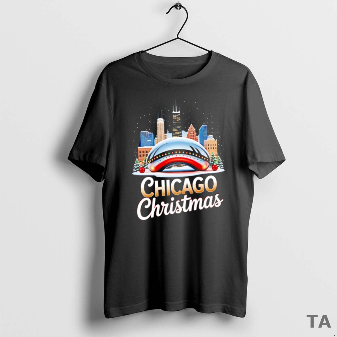 Top Chicago Christmas Cloud Gate The Bean City 2025 T Shirt Sweater Hoodie, Sweatshirt | AU01DripNestTees.com