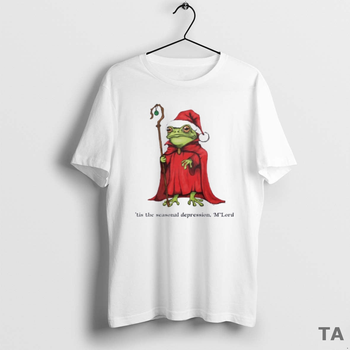Top Christmas Wizard Frog Tis The Seasonal Depression Mlord T Shirt Sweater Hoodie, Sweatshirt | AU01DripNestTees.com