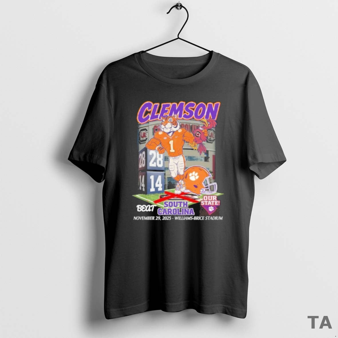 Top Clemson Tigers Beat South Carolina Our State November 29 2025 T Shirt Sweater Hoodie, Sweatshirt | AU01DripNestTees.com