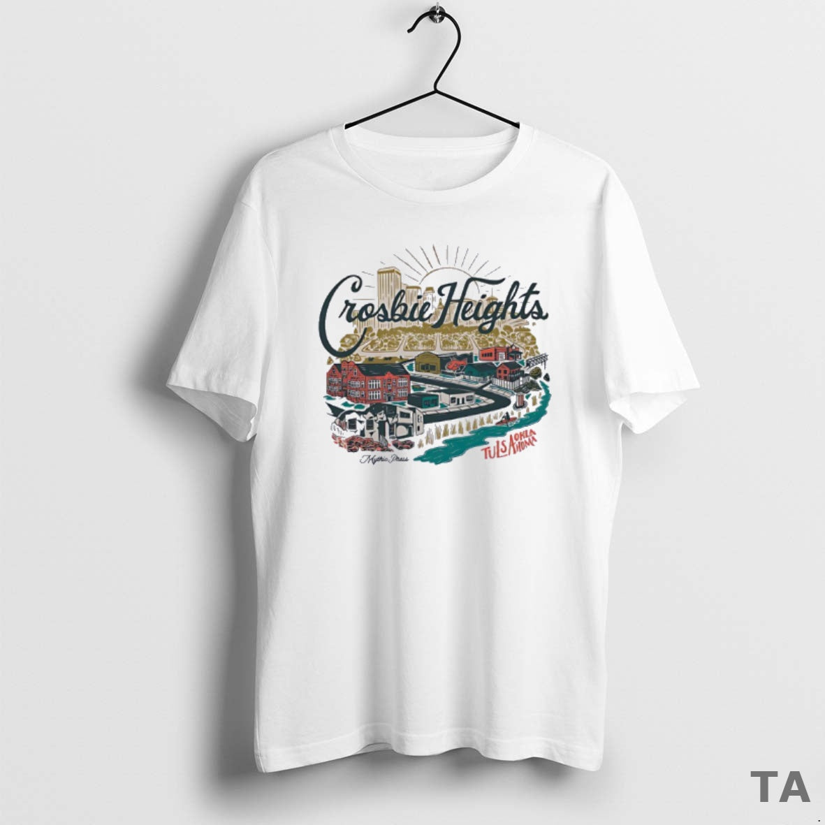 Top Crosbie Heights Tulsa Oklahoma Mythic Press T Shirt Sweater Hoodie, Sweatshirt | AU01DripNestTees.com