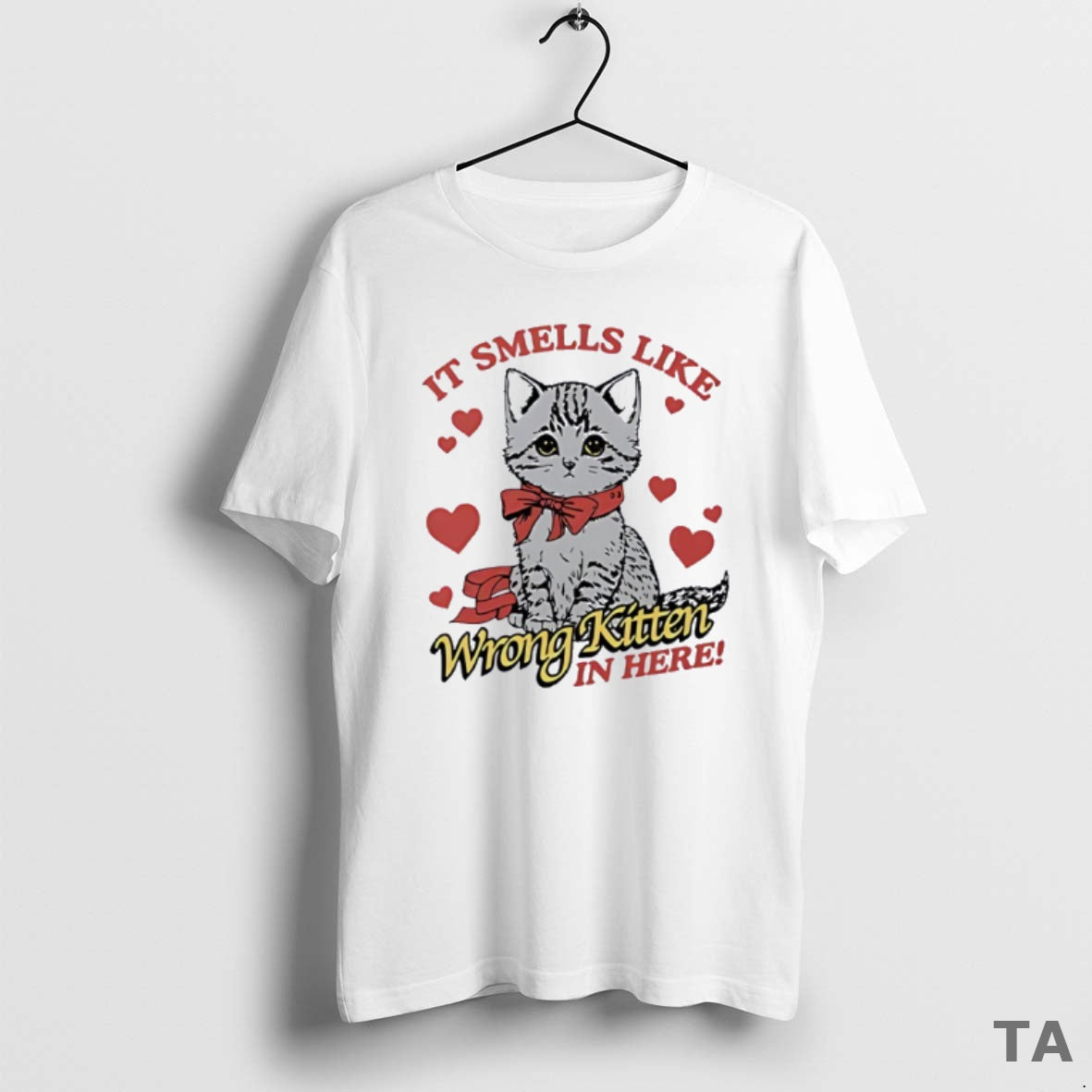 Top Cute Cat It Smells Like Wrong Kitten In Here T Shirt Sweater Hoodie, Sweatshirt | AU01DripNestTees.com