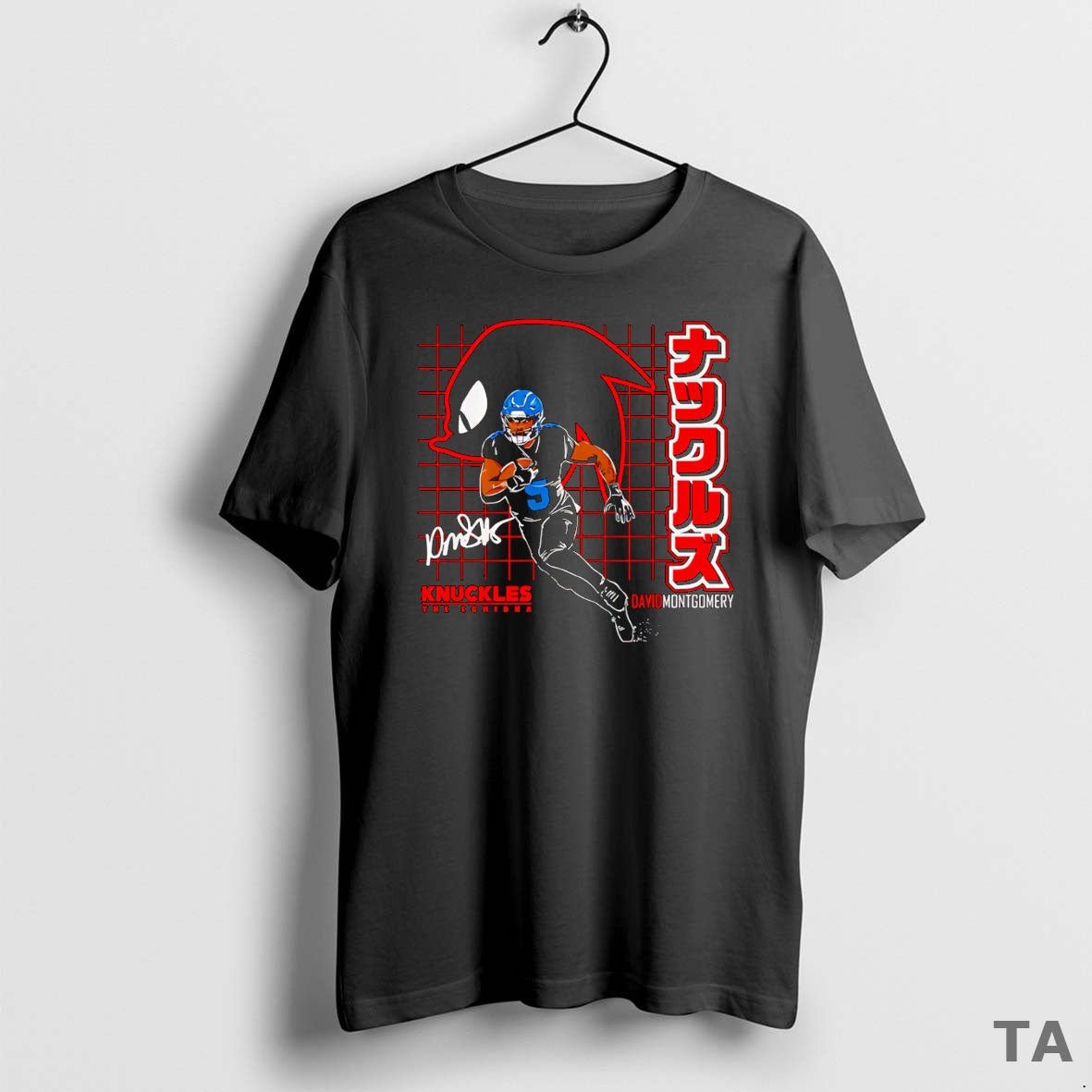 Top David Montgomery Knuckles The Echidna T Shirt Sweater Hoodie, Sweatshirt | AU01DripNestTees.com