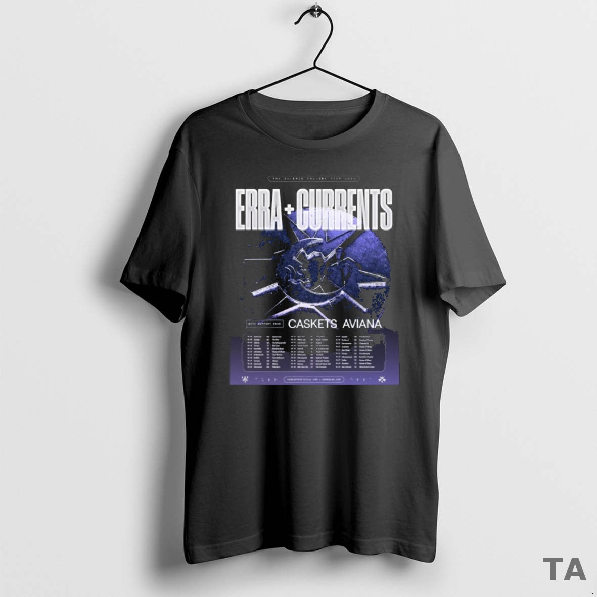 Top Erra Band And Currents The Silence Follows Tour 2026 Dates T Shirt Sweater Hoodie, Sweatshirt | AU01DripNestTees.com