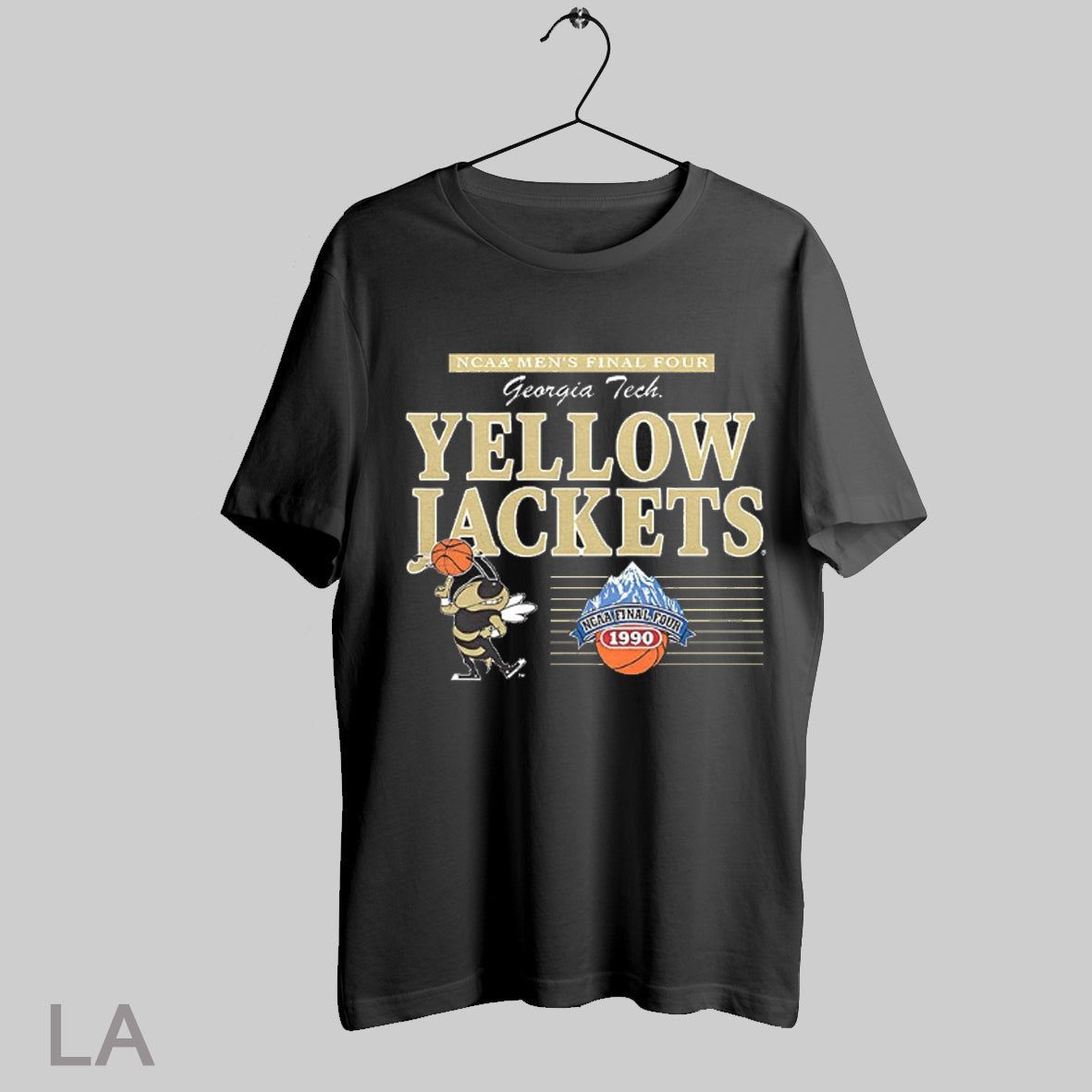 Top Georgia Tech Yellow Jackets Basketball Final Four 1990 T Shirt