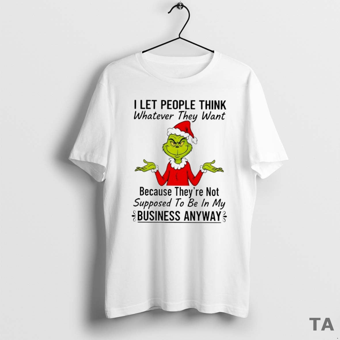 Top Grinch I Let People Think Whatever They Want Circle T Shirt Sweater Hoodie, Sweatshirt | AU01DripNestTees.com