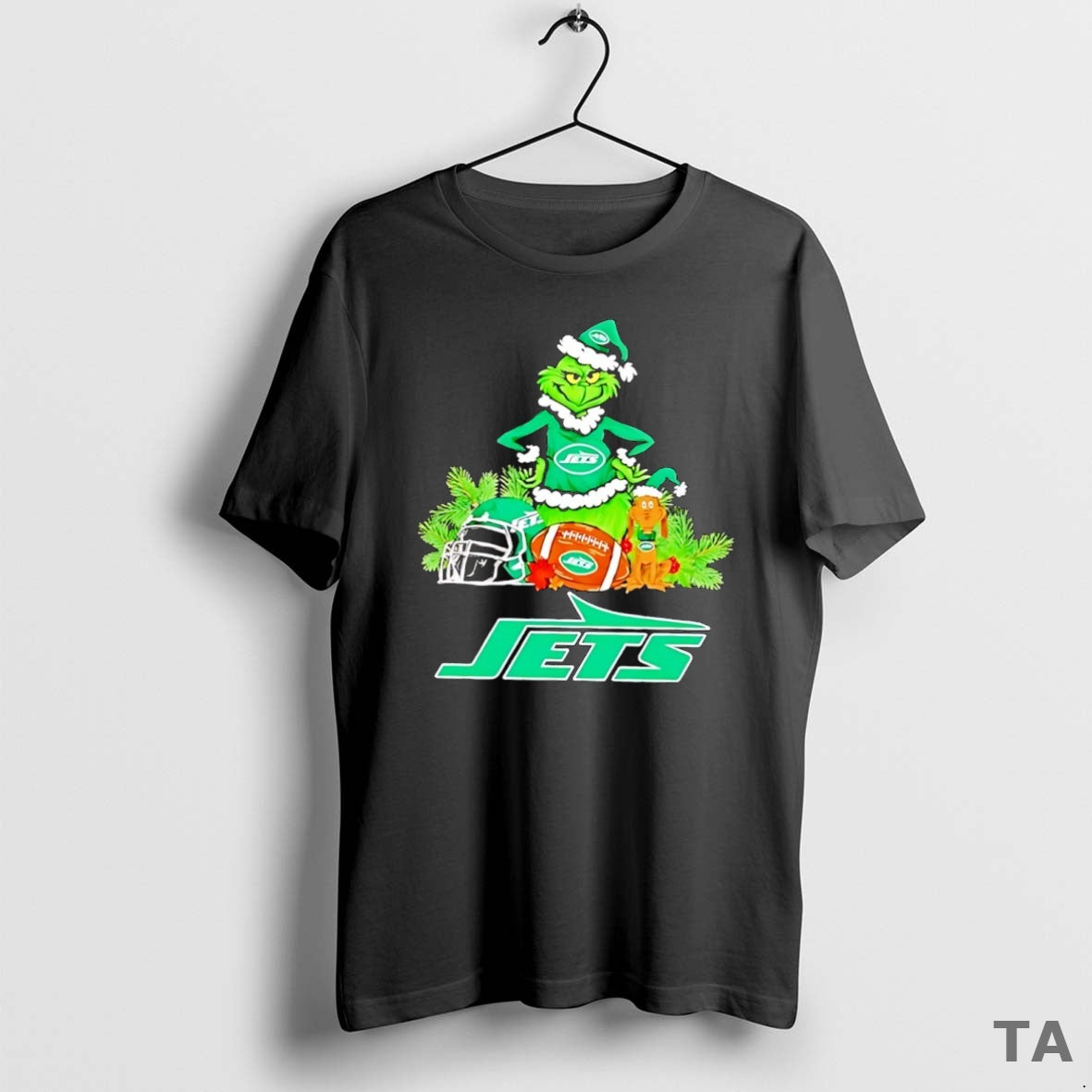 Top Grinch And Max Dog New York Jets Football Merry Christmas T Shirt Sweater Hoodie, Sweatshirt | AU01DripNestTees.com