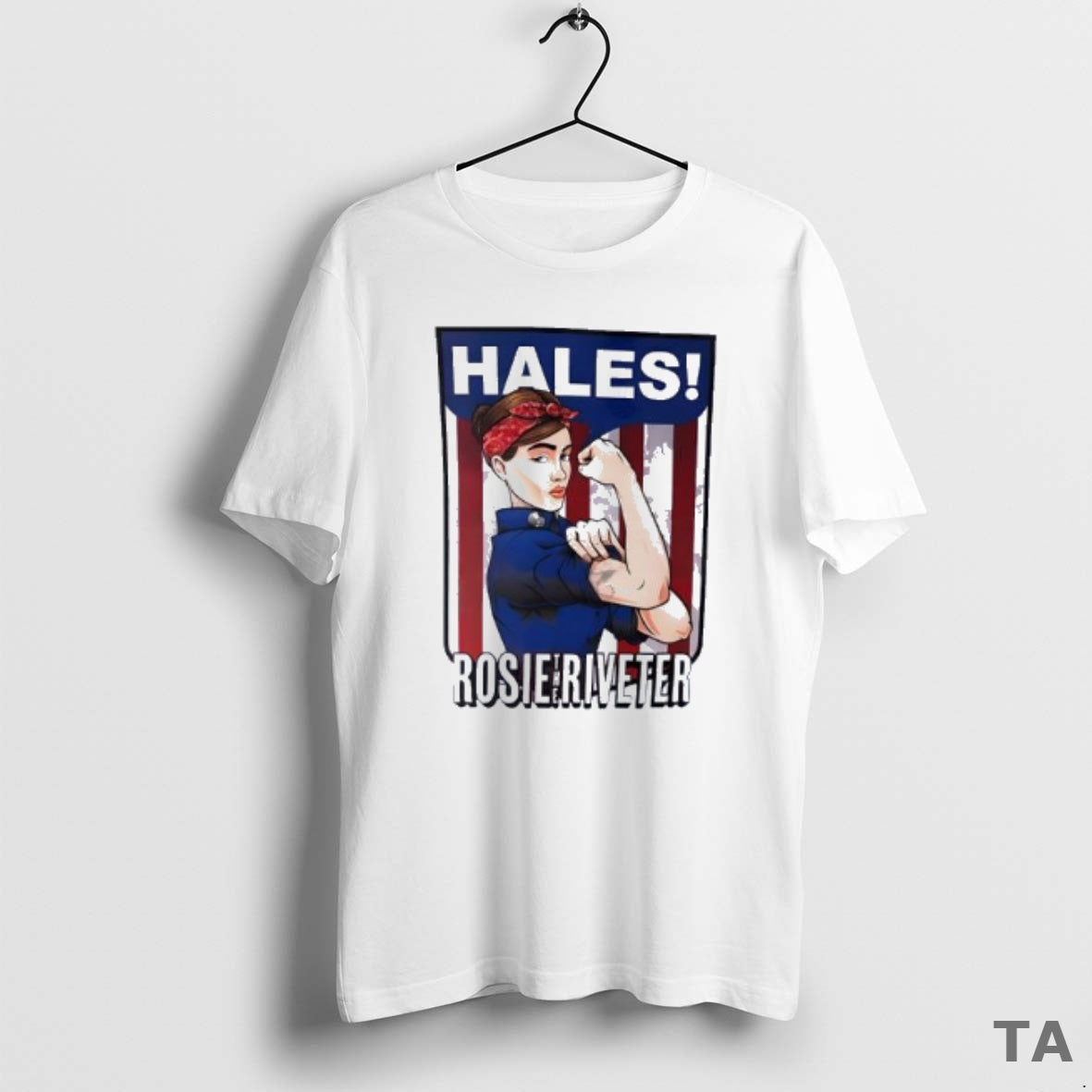 Top Hales Rosie The Riveter Strong Girl Posing Muscle T Shirt Sweater Hoodie, Sweatshirt | AU01DripNestTees.com