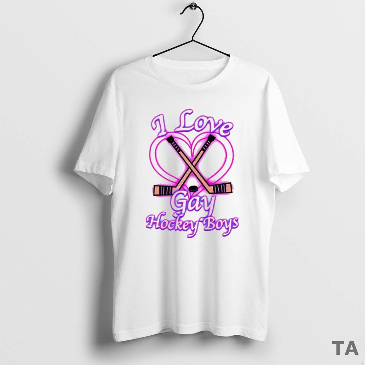 Top I Love Gay Hockey Boys Heated Rivalry Romantic T Shirt Sweater Hoodie, Sweatshirt | AU01DripNestTees.com