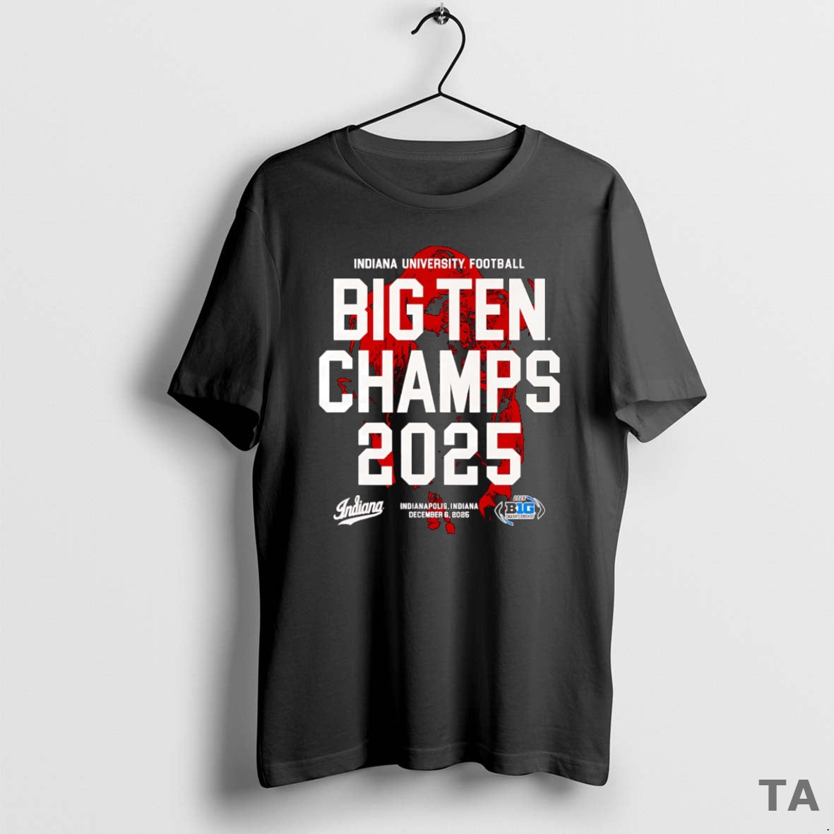 Top Indiana 2025 Big Ten Champs Bison T Shirt Sweater Hoodie, Sweatshirt | AU01DripNestTees.com