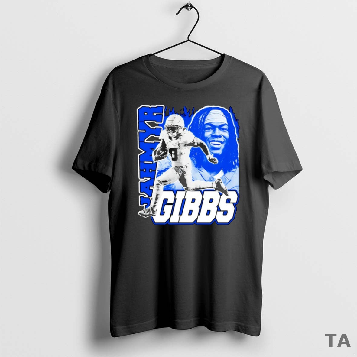 Top Jahmyr Gibbs Detroit Lions Football Graphic T Shirt Sweater Hoodie, Sweatshirt | AU01DripNestTees.com