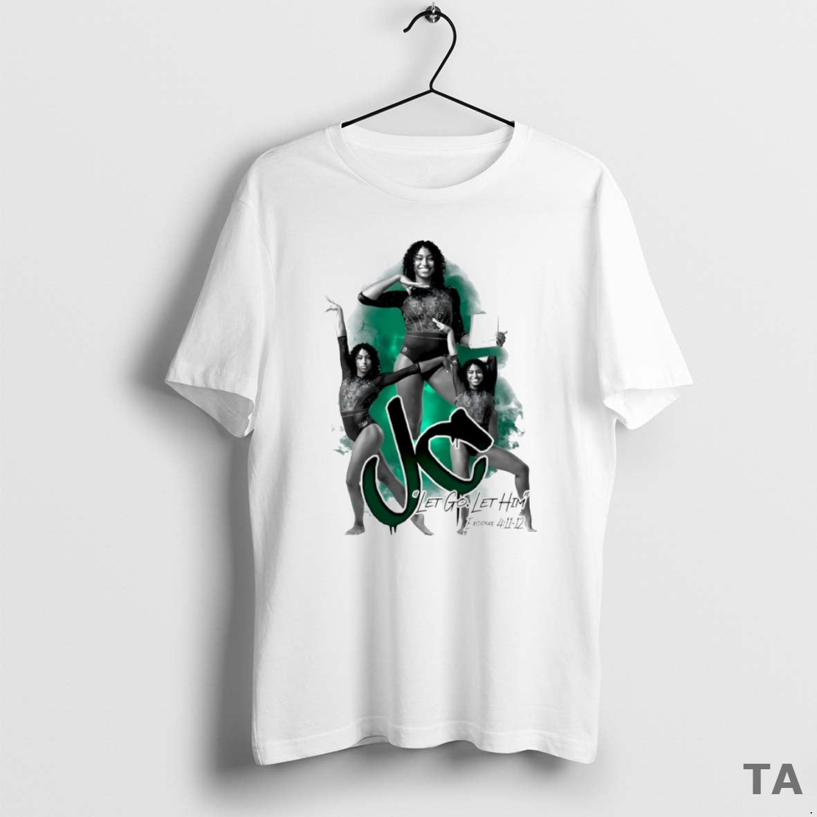 Top Jazlynn Chism Let Go Let Him Graphic Circle T Shirt Sweater Hoodie, Sweatshirt | AU01DripNestTees.com