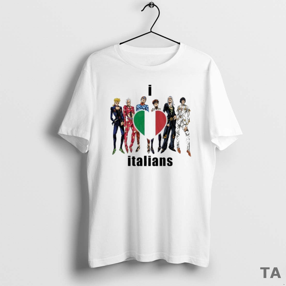Top Jojos Bizarre Adventure I Love Italians T Shirt Sweater Hoodie, Sweatshirt | AU01DripNestTees.com