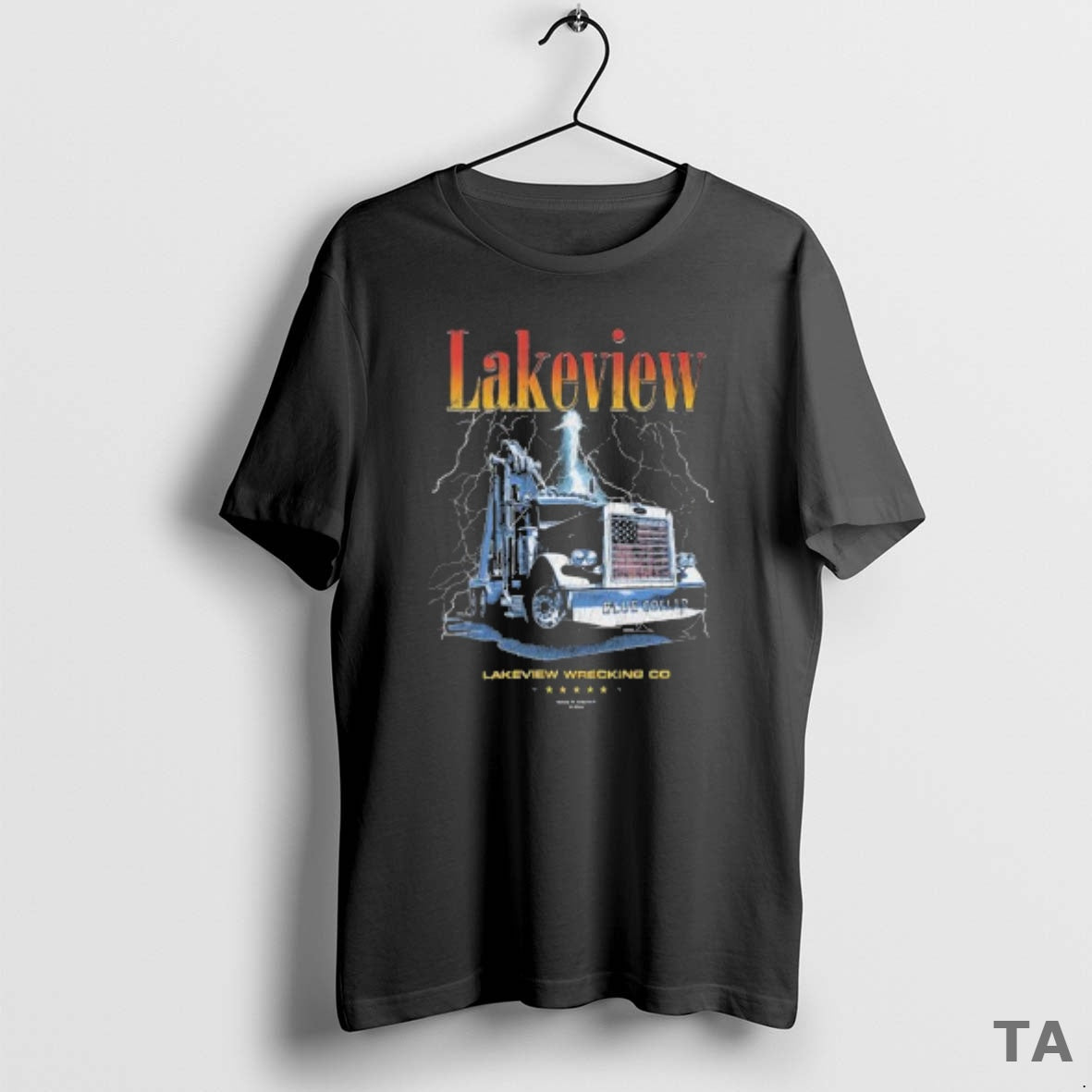 Top Lakeview Wrecking Co Catch A Right Hook From Redneck Blue Collar T Shirt Sweater Hoodie, Sweatshirt