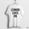 Top Lennon Lives On Circle T Shirt Sweater Hoodie, Sweatshirt | AU01DripNestTees.com