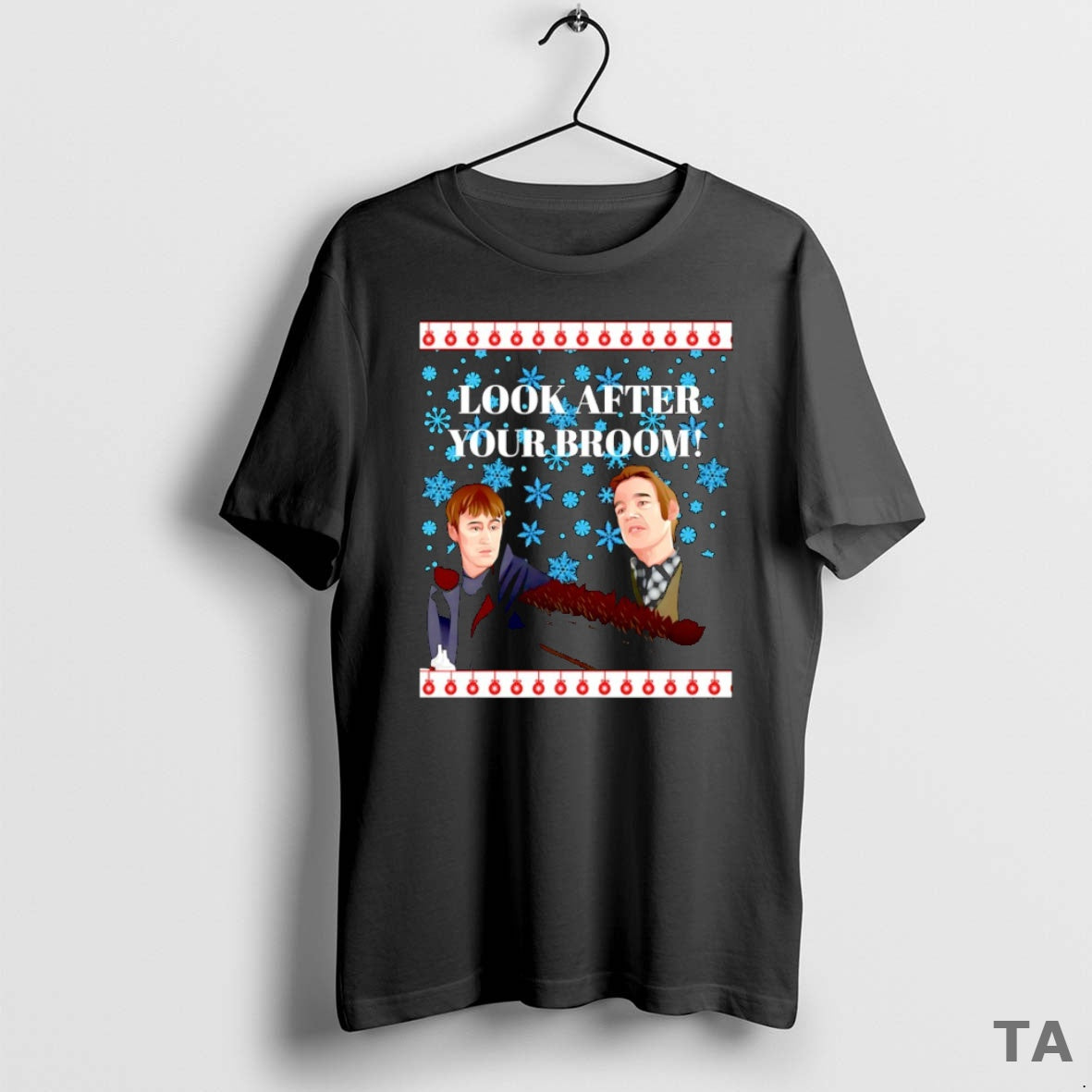 Top Look After Your Broom Ugly Christmas T Shirt Sweater Hoodie, Sweatshirt | AU01DripNestTees.com
