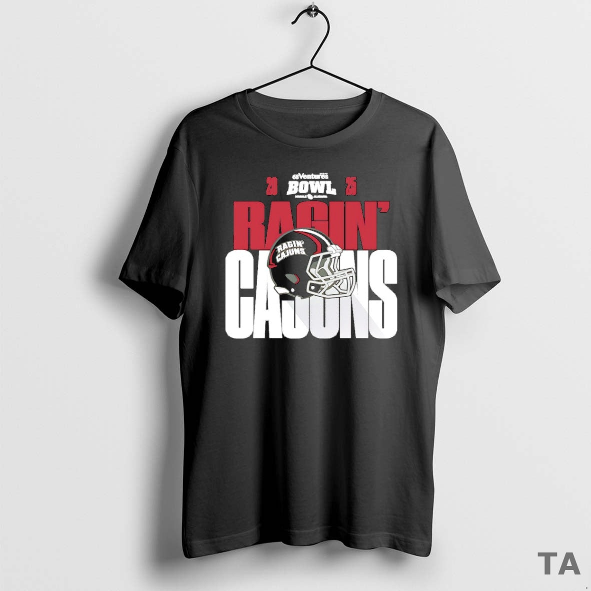Top Louisiana Ragin Cajuns 2025 68 Ventures Bowl Helmet T Shirt Sweater Hoodie, Sweatshirt | AU01DripNestTees.com
