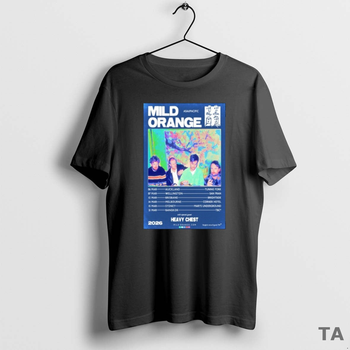 Top Mild Orange Tour March 2026 Heavy Chest T Shirt Sweater Hoodie, Sweatshirt | AU01DripNestTees.com
