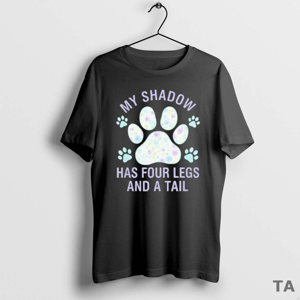Top My Shadow Has Four Legs And A Tail Dog Lover T Shirt Sweater Hoodie, Sweatshirt | AU01DripNestTees.com