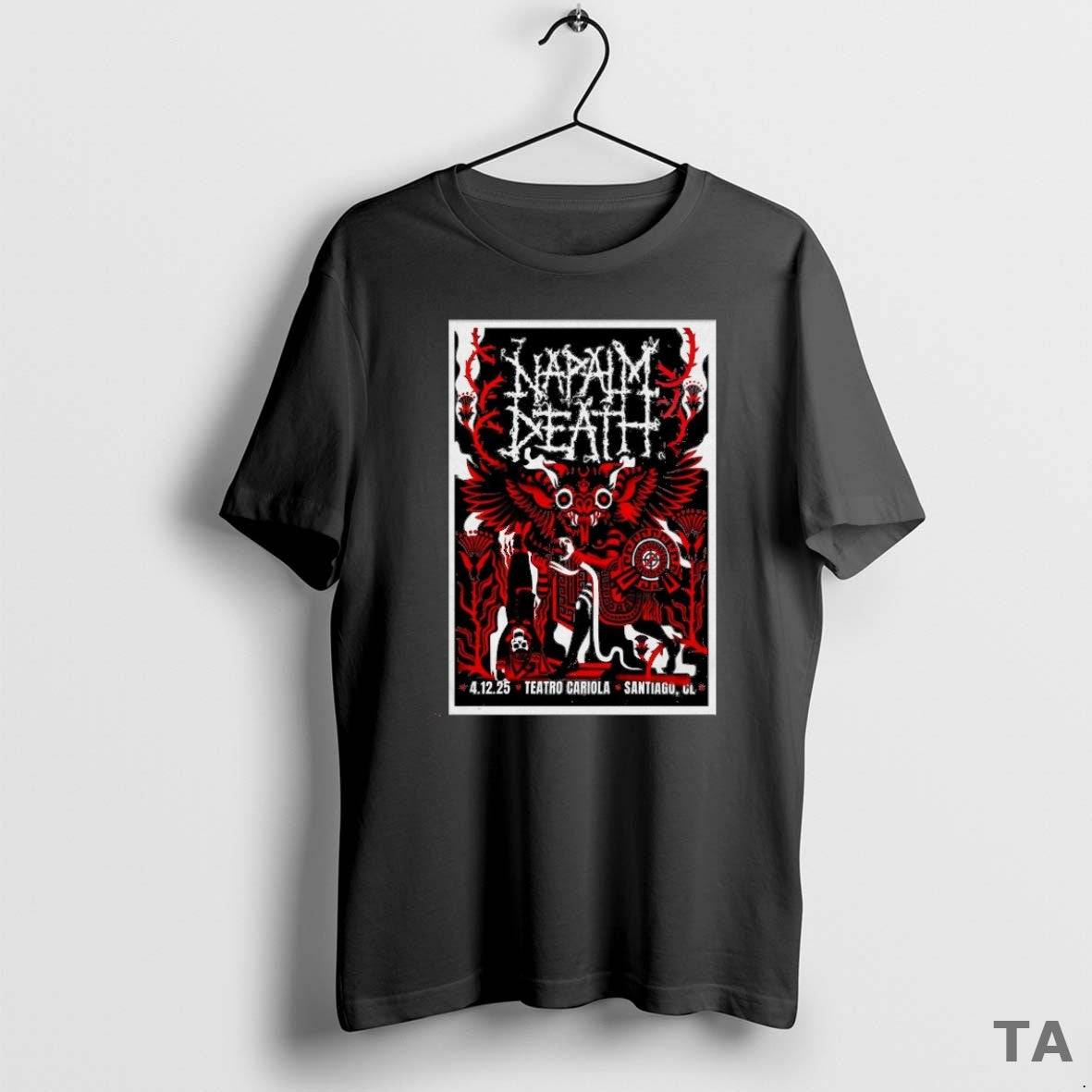 Top Napalm Death Teatro Cariola On December 4 2025 In Santiago Chile T Shirt Sweater Hoodie, Sweatshirt