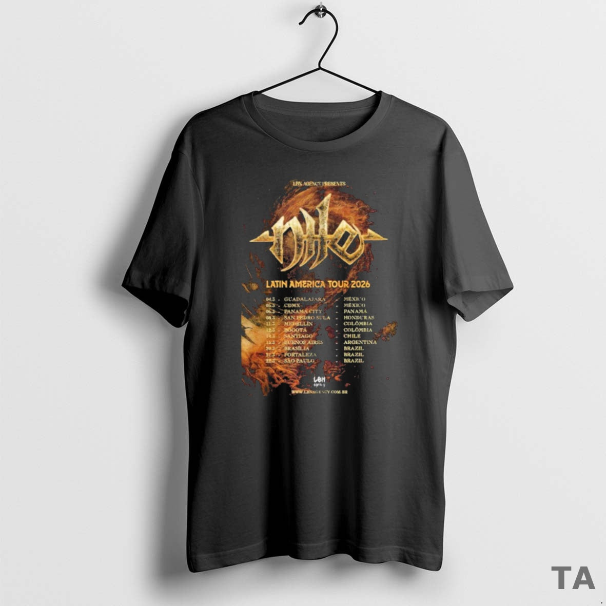 Top Nile Latin America Tour 2026 Dates T Shirt Sweater Hoodie, Sweatshirt | AU01DripNestTees.com