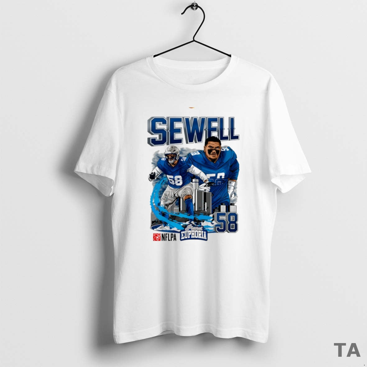 Top Penei Sewell 58 Detroit Lions Football Comic Circle T Shirt Sweater Hoodie, Sweatshirt | AU01DripNestTees.com