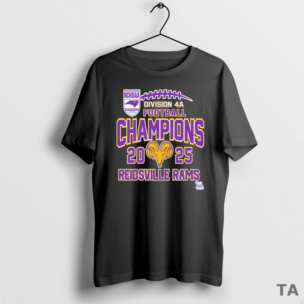 Top Reidsville Rams Nchsaa Division 4a Football Champions 2025 T Shirt Sweater Hoodie, Sweatshirt | AU01DripNestTees.com