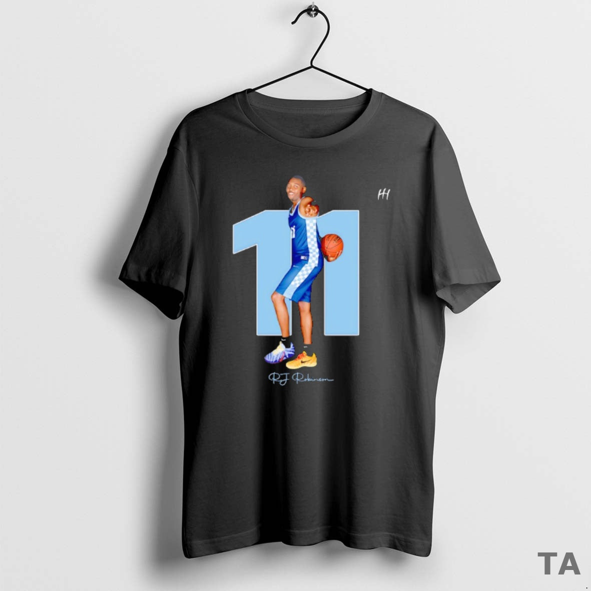 Top Rj Robinson 11 Blue Mountain Toppersl Basketball Signature T Shirt Sweater Hoodie, Sweatshirt | AU01DripNestTees.com