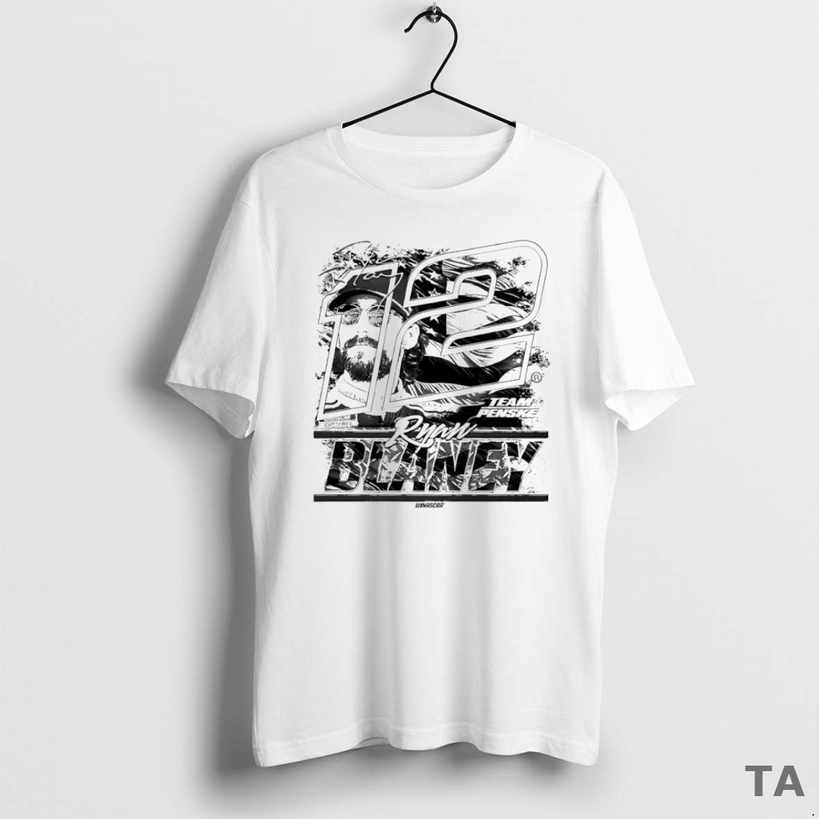Top Ryan Blaney 12 Team Penske Nascar Cup Series Signature Circle T Shirt Sweater Hoodie, Sweatshirt | AU01DripNestTees.com