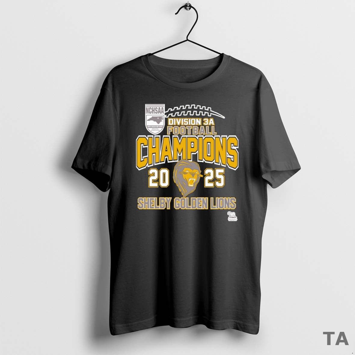 Top Shelby Golden Lions Nchsaa Division 3a Football Champions 2025 T Shirt Sweater Hoodie, Sweatshirt | AU01DripNestTees.com