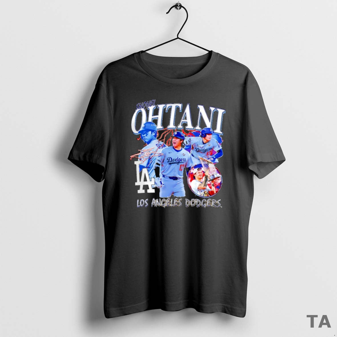 Top Shohei Ohtani Player Los Angeles Dodgers Mlb Signature T Shirt Sweater Hoodie, Sweatshirt | AU01DripNestTees.com