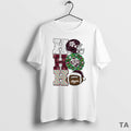 Top Texas A And M Aggies Ho Ho Ho Christmas Helmet Circle T Shirt Sweater Hoodie, Sweatshirt | AU01DripNestTees.com