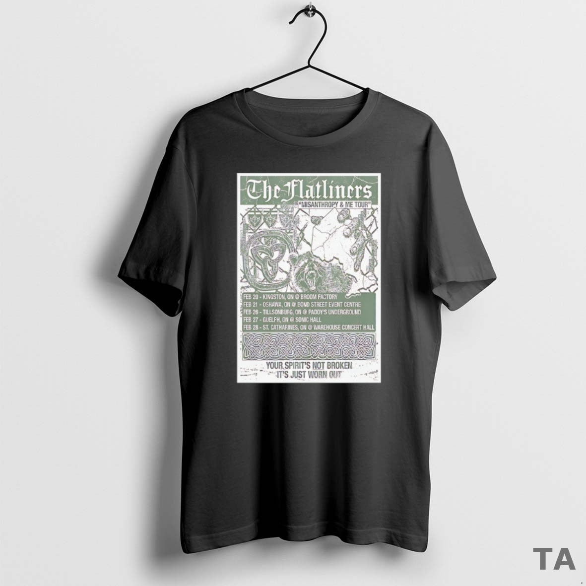Top The Flatliners Misanthropy And Me Tour 2026 T Shirt Sweater Hoodie, Sweatshirt | AU01DripNestTees.com
