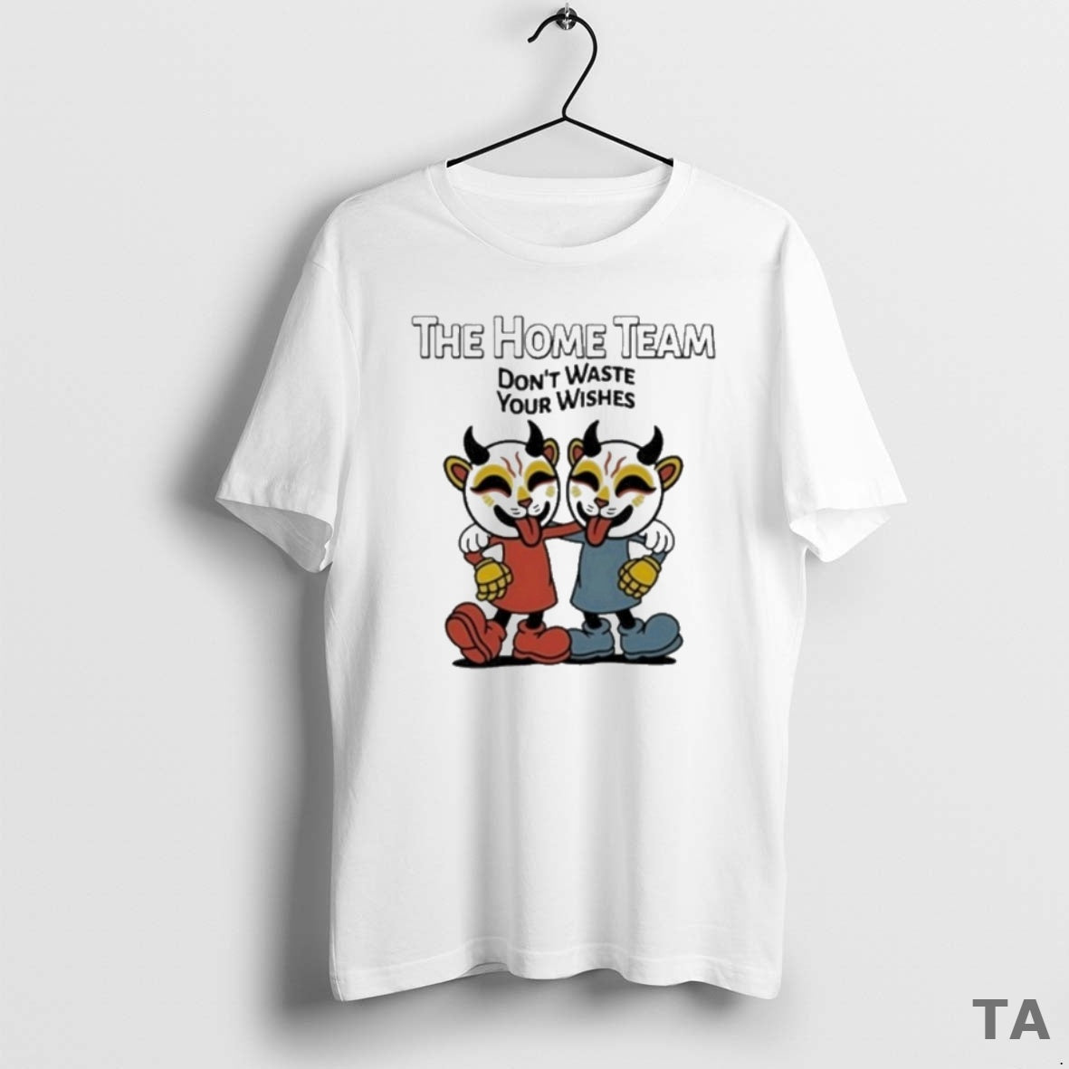 Top The Home Team Dont Waste Your Wishes Cuphead T Shirt Sweater Hoodie, Sweatshirt | AU01DripNestTees.com