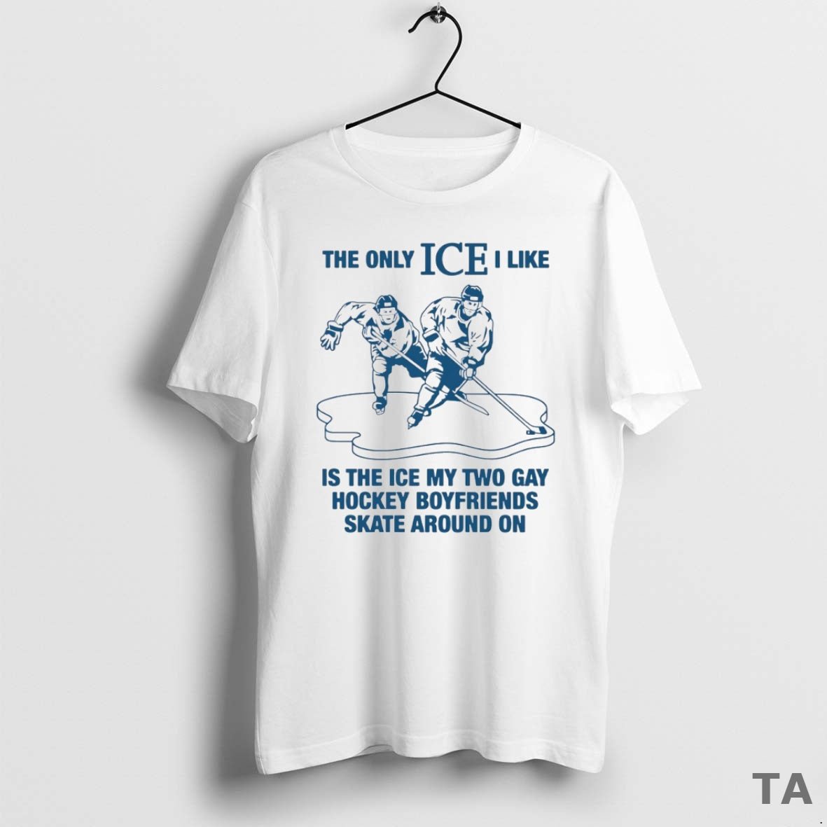 Top The Only Ice I Like Is The Ice My Two Gay Hockey Boyfriends Skate T-Shirts, Hoodie, Sweatshirt | AU01DripNestTees.com
