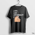 Top Tits Ass Personality Toes Checklist T Shirt Sweater Hoodie, Sweatshirt | AU01DripNestTees.com