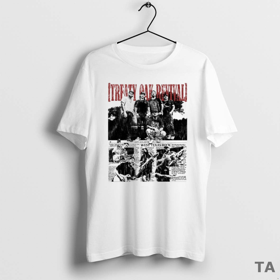 Top Treaty Oak Revival Newspaper T Shirt Sweater Hoodie, Sweatshirt | AU01DripNestTees.com