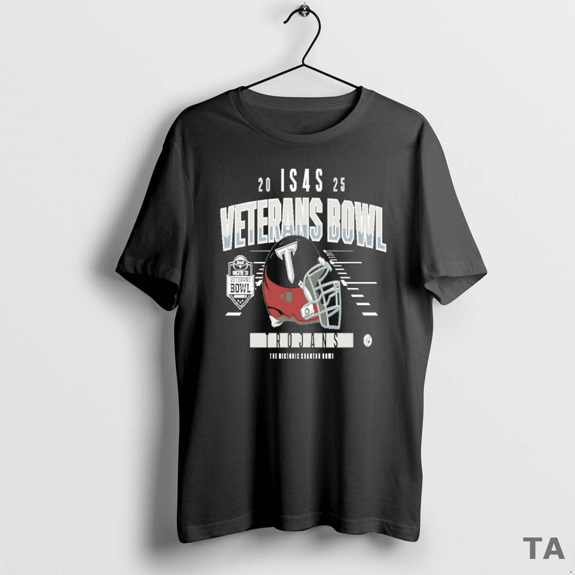 Top Troy Trojans 2025 Is4s Salute To Veterans Bowl Helmet T Shirt Sweater Hoodie, Sweatshirt | AU01DripNestTees.com