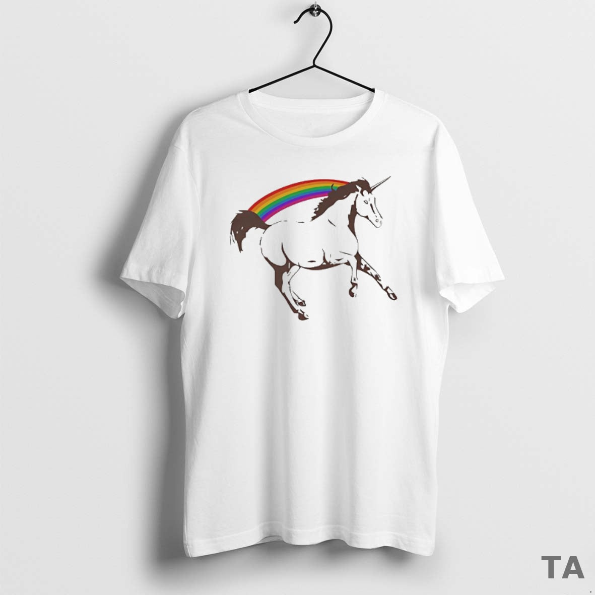 Top Unicorn With Rainbow Sketch T Shirt Sweater Hoodie, Sweatshirt | AU01DripNestTees.com