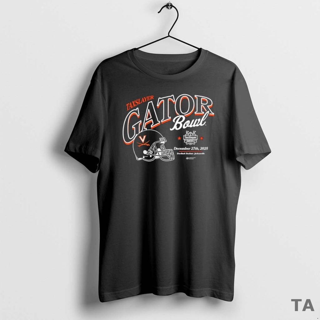 Top Virginia Cavaliers 2025 Taxslayer Gator Bowl Helmet T Shirt Sweater Hoodie, Sweatshirt | AU01DripNestTees.com
